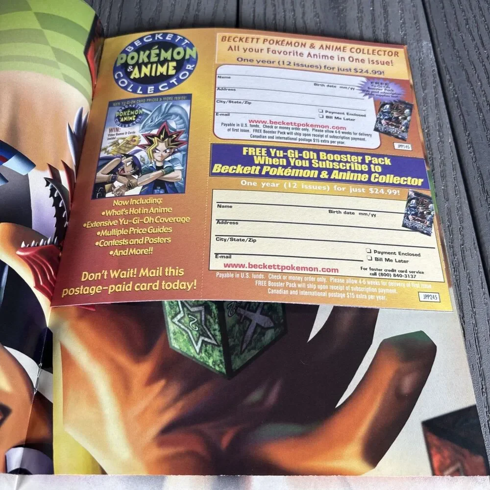 Beckett Pokemon & Anime Collector Magazine May 2003 Issue 45 w/Poster intact